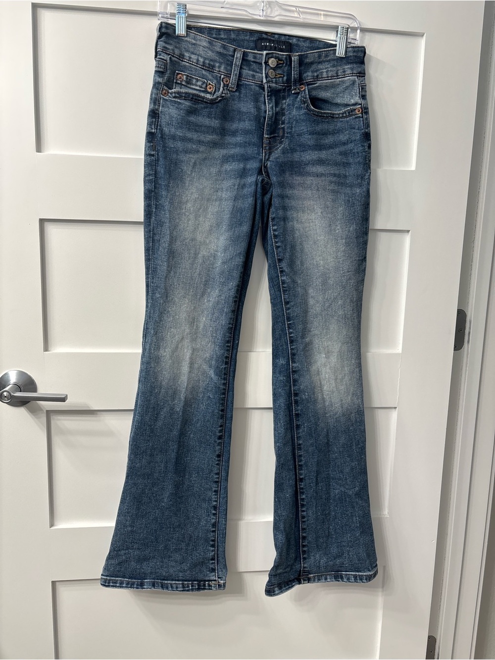 Aeropostale Women's Dark Blue Flare Jeans